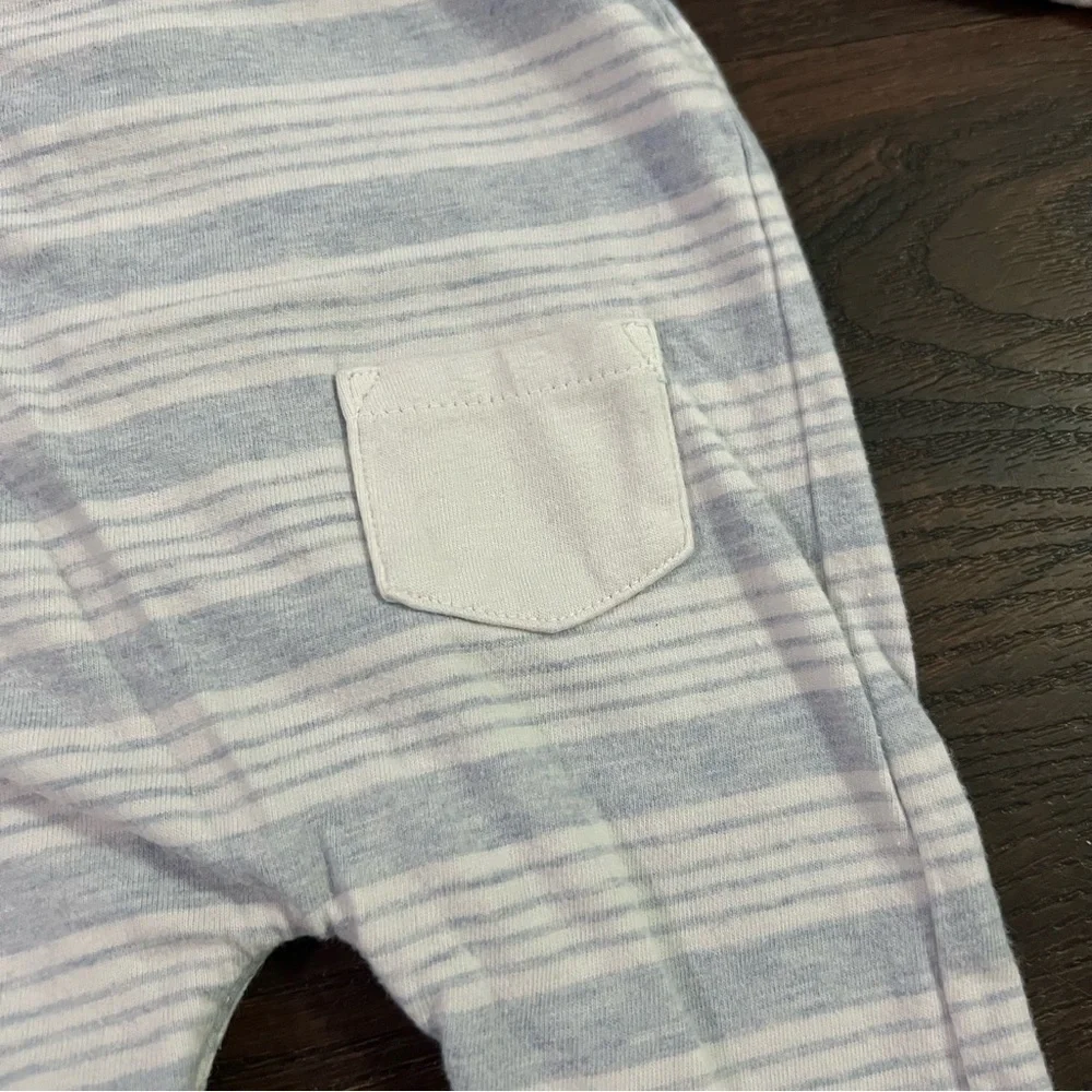 Edgehill Collection Blue and White Striped Footie Newborn